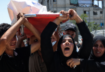 Israeli airstrikes kill mourners at Gaza funeral as civilian death toll rises.