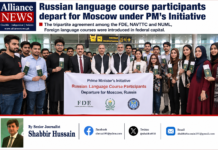 Russian language course participants leave for Moscow